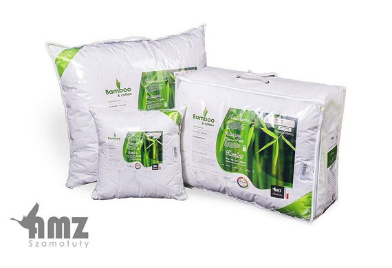 Poduszka antyalergiczna Bamboo pikowana AMZ biały