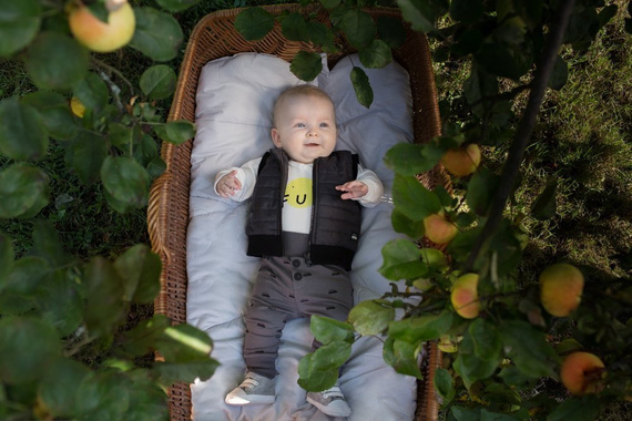 Body rozpinane z długim rękawem "Little Car" Pinokio - ecru