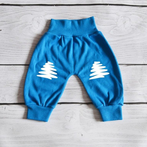 Spodnie świąteczne z choinką Moocha czarny 