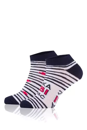 S151S Rybka Italian Fashion Skarpety - granatowy/biały/czerwony