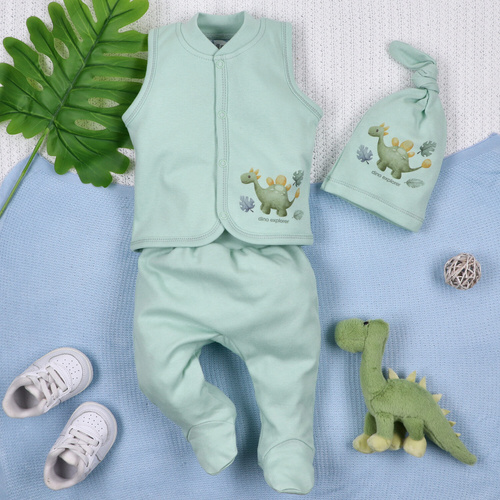 ABN-5575 Dino Explorer Kamizelka Nini – bawełna organiczna, wygodne zapięcie