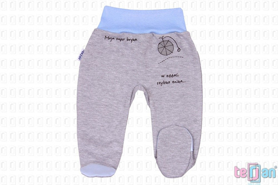 Półśpiochy bawełniane "BIKE" ecru