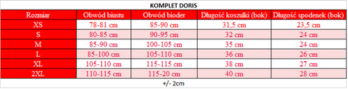 Doris Komplet piżama damska DKaren - czerwony