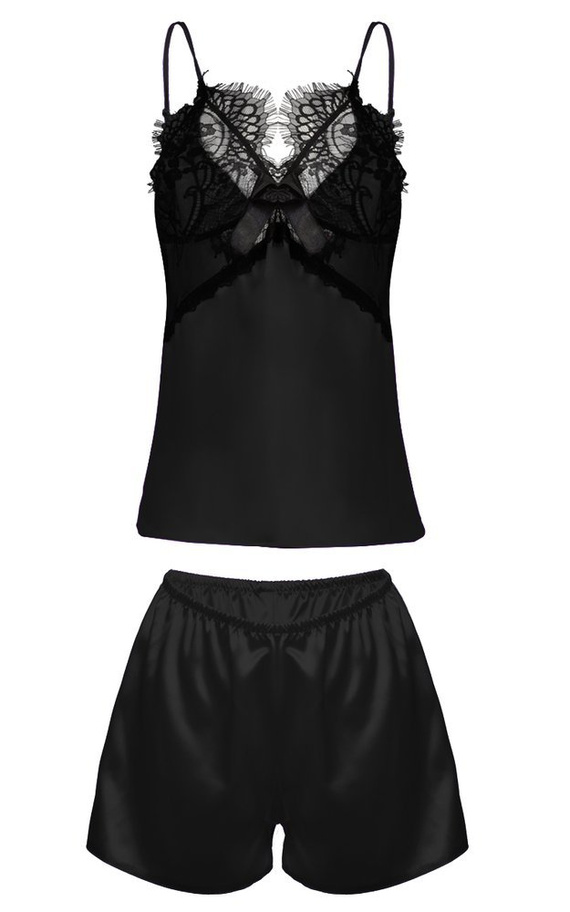 Beatrice Komplet piżama damska DKaren -czarny