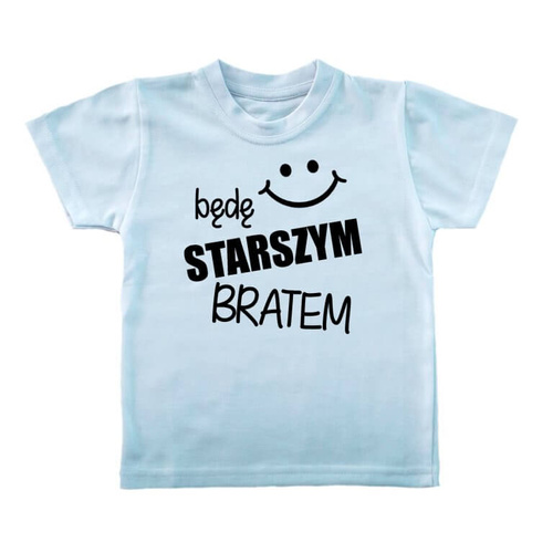  "Będę STARSZYM bratem v2"  Moocha Koszulka dziecięca czerwony 