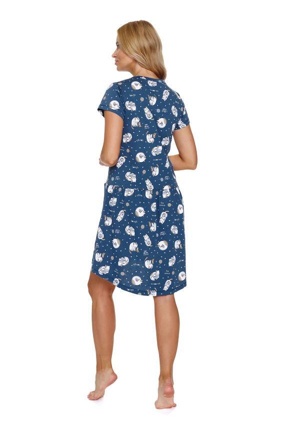 Koszula Nocna 9444 Doctor Nap - cats (niebieski)