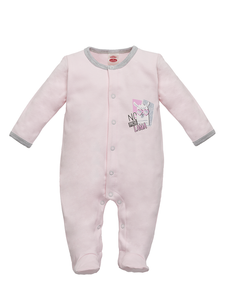 "LAMA" Pajac niemowlęcy Makoma różowy