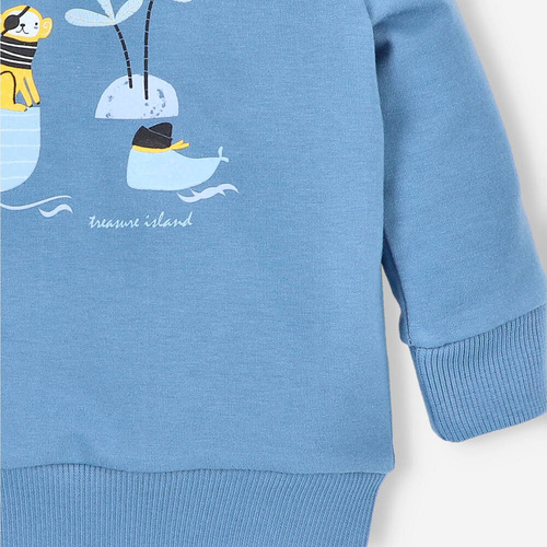 Piraci Bluza dresowa z bawełny organicznej Nini niebieski