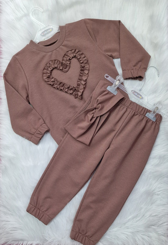 Mia Bluza dziecięca Bambarillo brązowy– bawełna i elastan, miękka dzianina dresowa | Komfort i styl