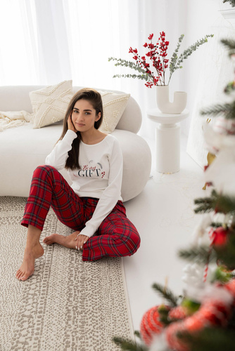 Maribel Piżama damska Interlock Sensis - śmietankowy