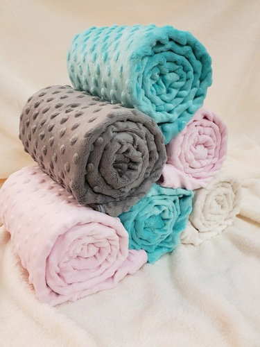 Minky-Cotton Kocyk Terjan - różowy