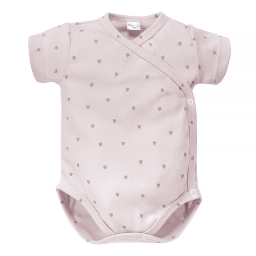 Hello Pinokio Body kopertowe z krótkim rękawem - różowy