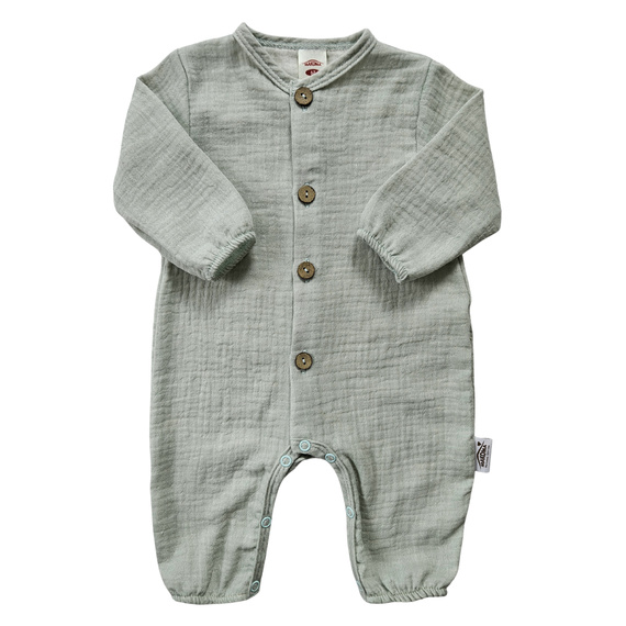 "Just Muslin Blue" Makoma Pajac muślinowy