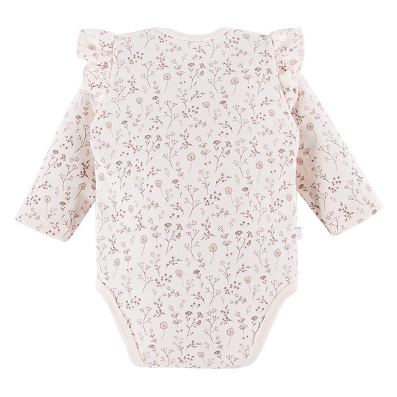 Bloom Eevi Body z długim rękawem - ecru druk