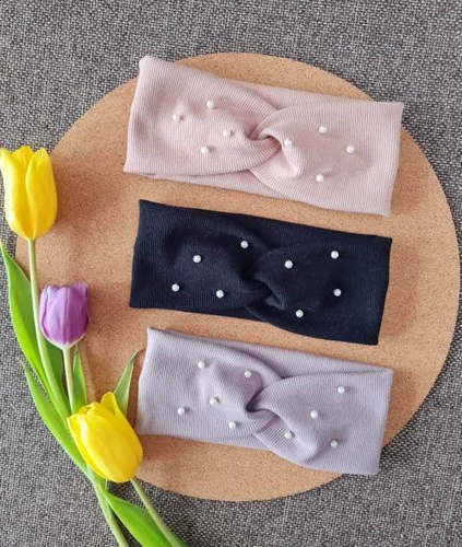 16KB damska opaska na głowę Marija - beżowy