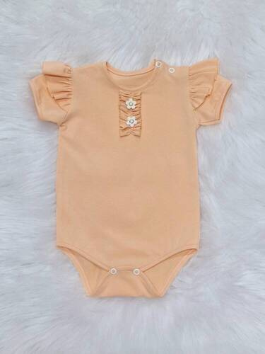 Ola Bambarillo Body z krótkim rękawem morelowy