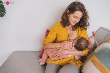 Mother Nature Milk&Love Tunika do karmienia musztardowa