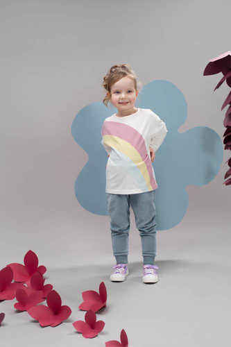 Romantic Pinokio Spodnie na gumce - niebieski