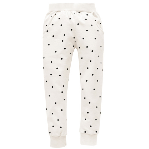 Tres Bien Pinokio Spodnie dziecięce - ecru groszki