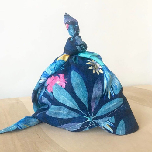 Chustka z daszkiem 100% Bamboo Tropical Vibes - Makaszka