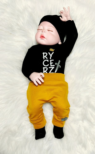 "Julek" Bambarillo Spodnie niemowlęce melanż