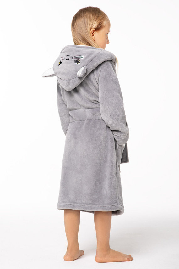 Kitten szlafrok dziecięcy Kids Envie grey