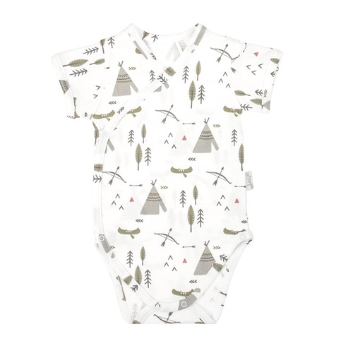 206094 Bruno Nicol Kopertowe Body z krótkim rękawem