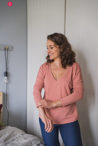 Two Ways Milk&Love bluzka ciążowa i do karmienia w paski