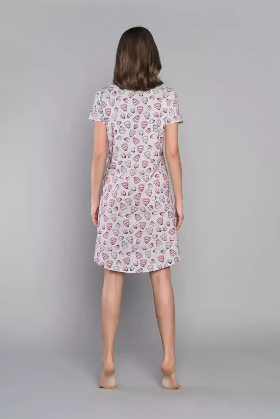 Dolce Italian Fashion Koszula nocna, do karmiernia, krótki rękaw - druk