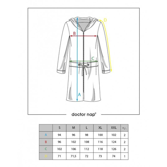 Szlafrok damski Doctor Nap SWO.1008.viva magenta