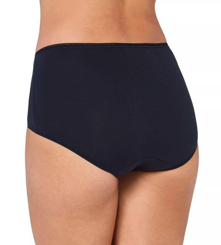 24/7 Cotton Midi 10167187 Figi Damskie Sloggi - czarny