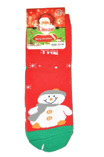 8810  Xintao  Skarpety dziecięce  Świąteczne  Ulpio 1 czerwony