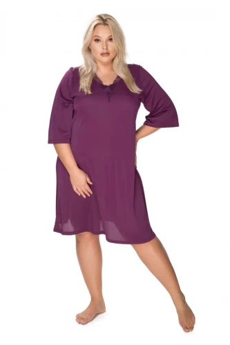 86400 Elena koszula nocna damska Mewa bakłażanowy