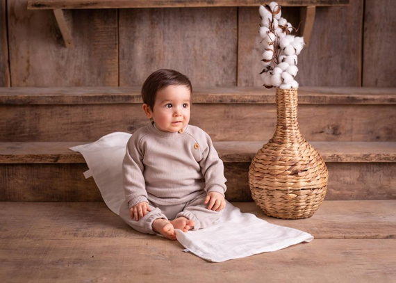 Pure Koala Bluza z długim rękawem - beżowa