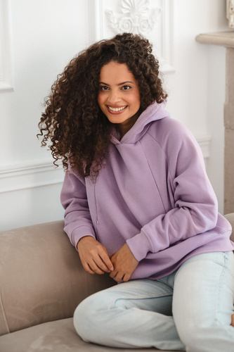 Motherhood Milk&Love bluza do karmienia oversize fioletowy