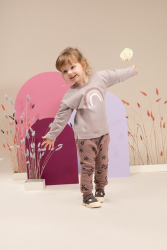 Happiness Pinokio Bluza wciągana z nadrukiem - szary 