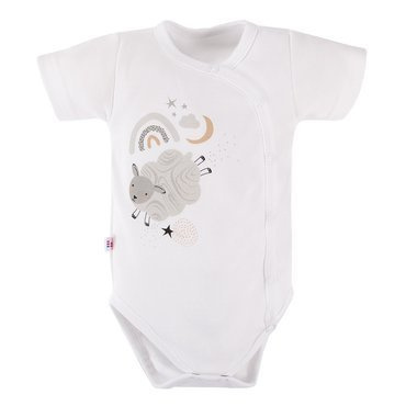 Mellow Ewa Klucze Rozpinane body z krótkim rękawem - biały