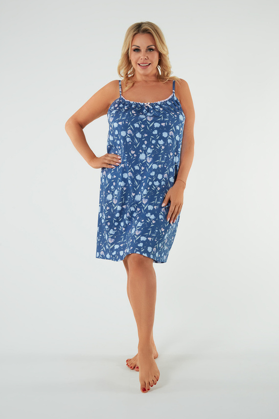 Tulip koszula nocna, wąskie ramiączko Italian Fashion - druk