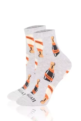 S153Z Prosecco Italian Fashion Skarpety - jasny melanż