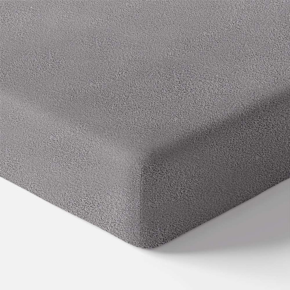 Eevi Prześcieradło dziecięce frotte - ciemny szary