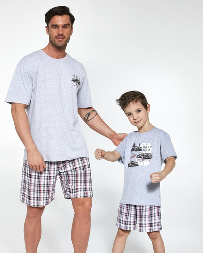 789,790/97 Race Car Cornette Piżama Chłopięca - melanż