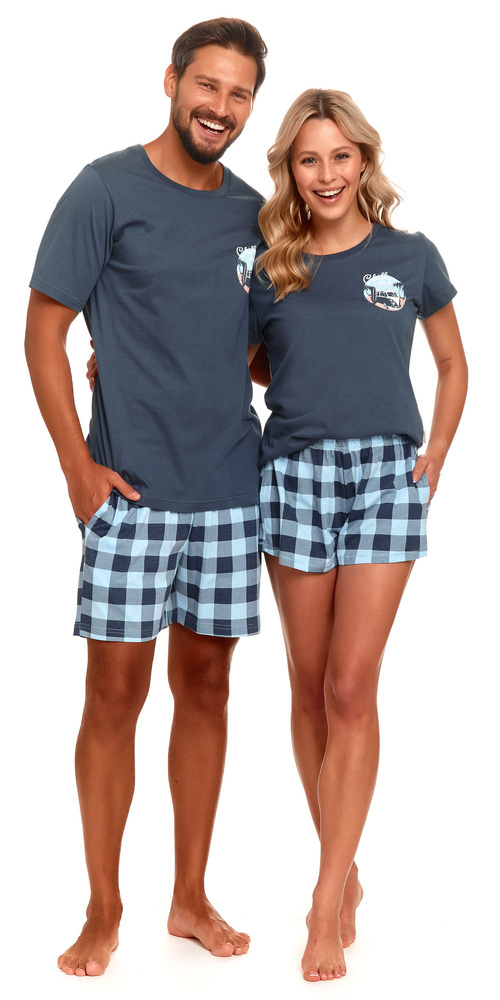 4417 Piżama Damska Doctor Nap - deep blue