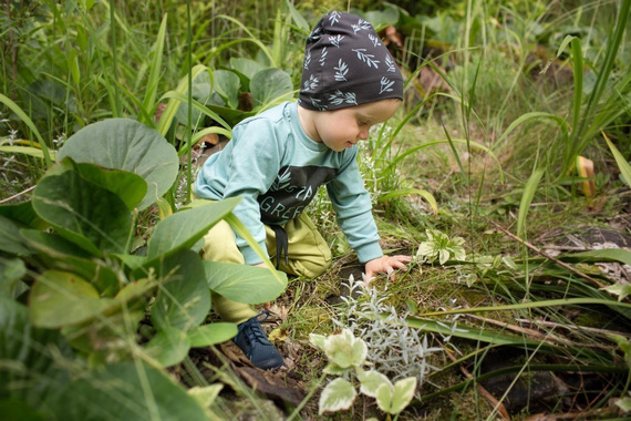 Czapka bawełniana "Stay Green" Pinokio - grafit druk