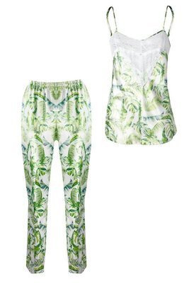 Flowers Komplet Damski Piżama DKaren - DK-KC 11 biały