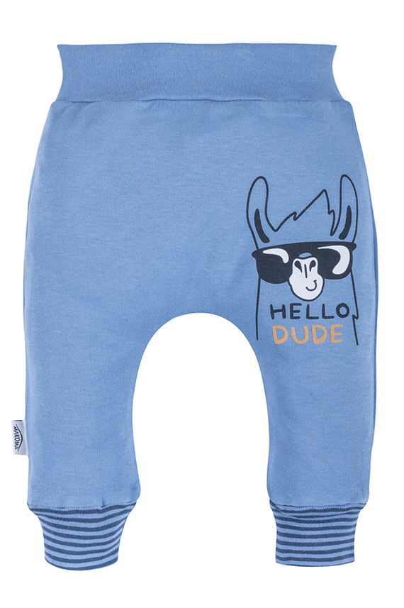 "Hello Dude" Makoma Spodnie niemowlęce niebieski