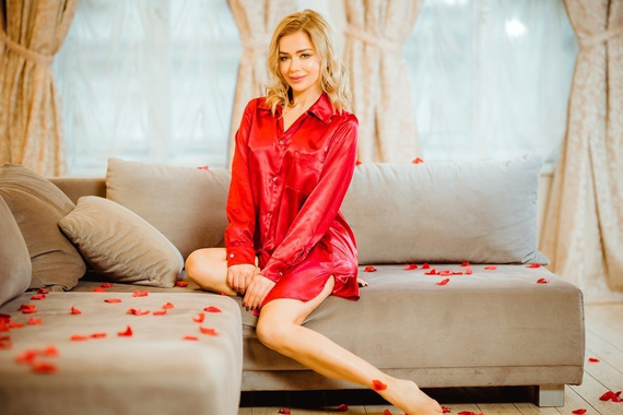 Carey Halka koszula nocna Kalimo - czerwony