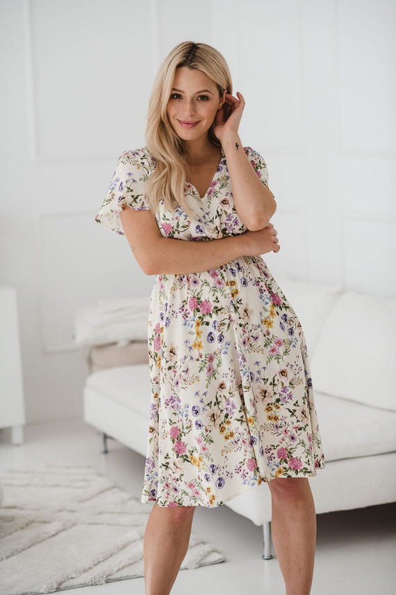 Lovely Dress Milk&Love sukienka ciążowa i do karmienia w grochy