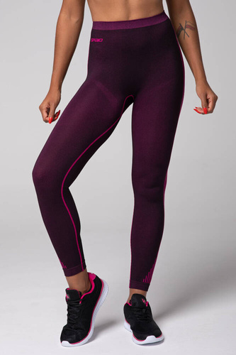 Powerful legginsy termoaktywne Spaio black/fuxia