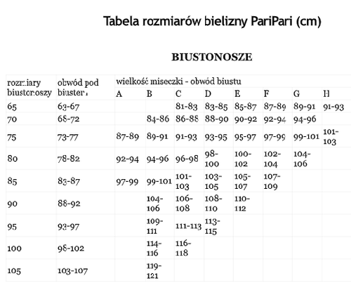 Laila Biustonosz push-up PariPari - beżowy