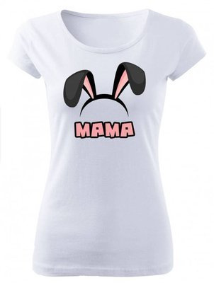 "Mama Wielkanoc" Moocha koszulka damska biały